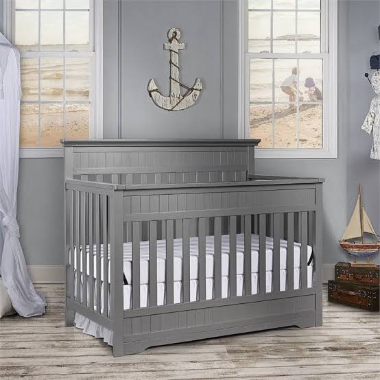 Tempat Tidur Bayi Mewah Warna Grey