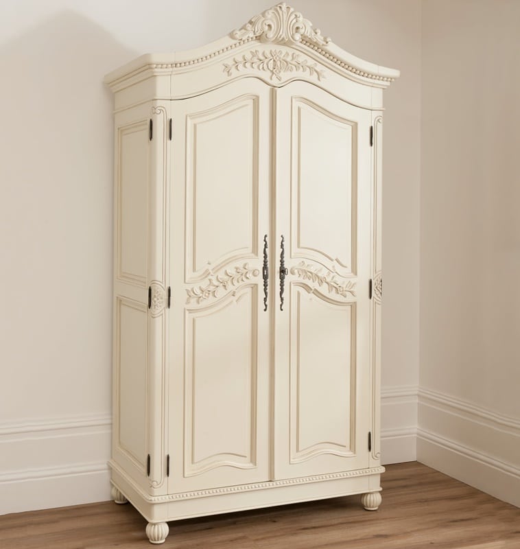 Lemari Pakaian Pintu Duco Putih Asia Furniture Living