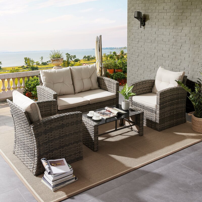 Sofa Sudut Rotan Sintetis Bandung