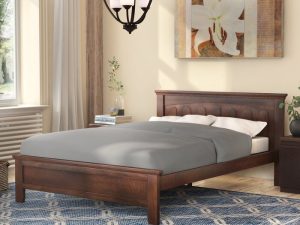 Ranjang Kayu Jati Solid Minimalis