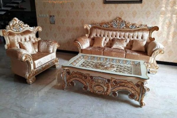 Set Kursi Tamu Sofa Gold