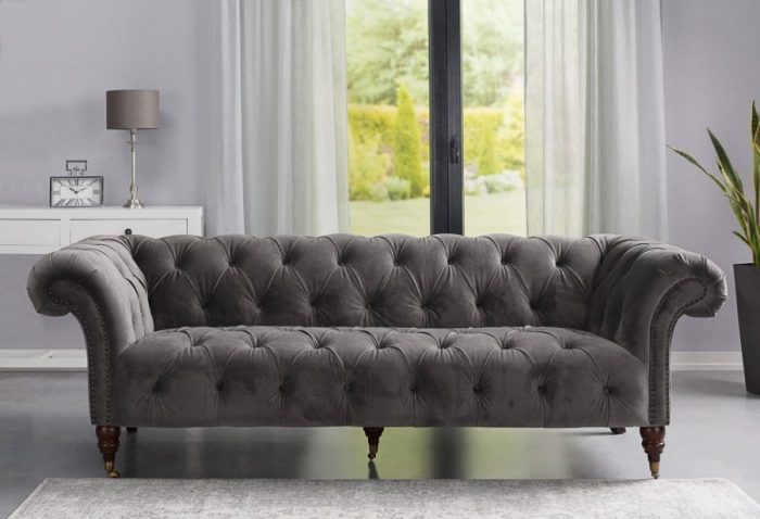 Kursi Sofa Grey Modern