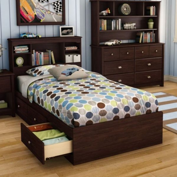 Kamar Tidur Set Anak Minimalis dengan Rak Buku