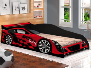 Tempat Tidur Mobil Balap Warna Merah
