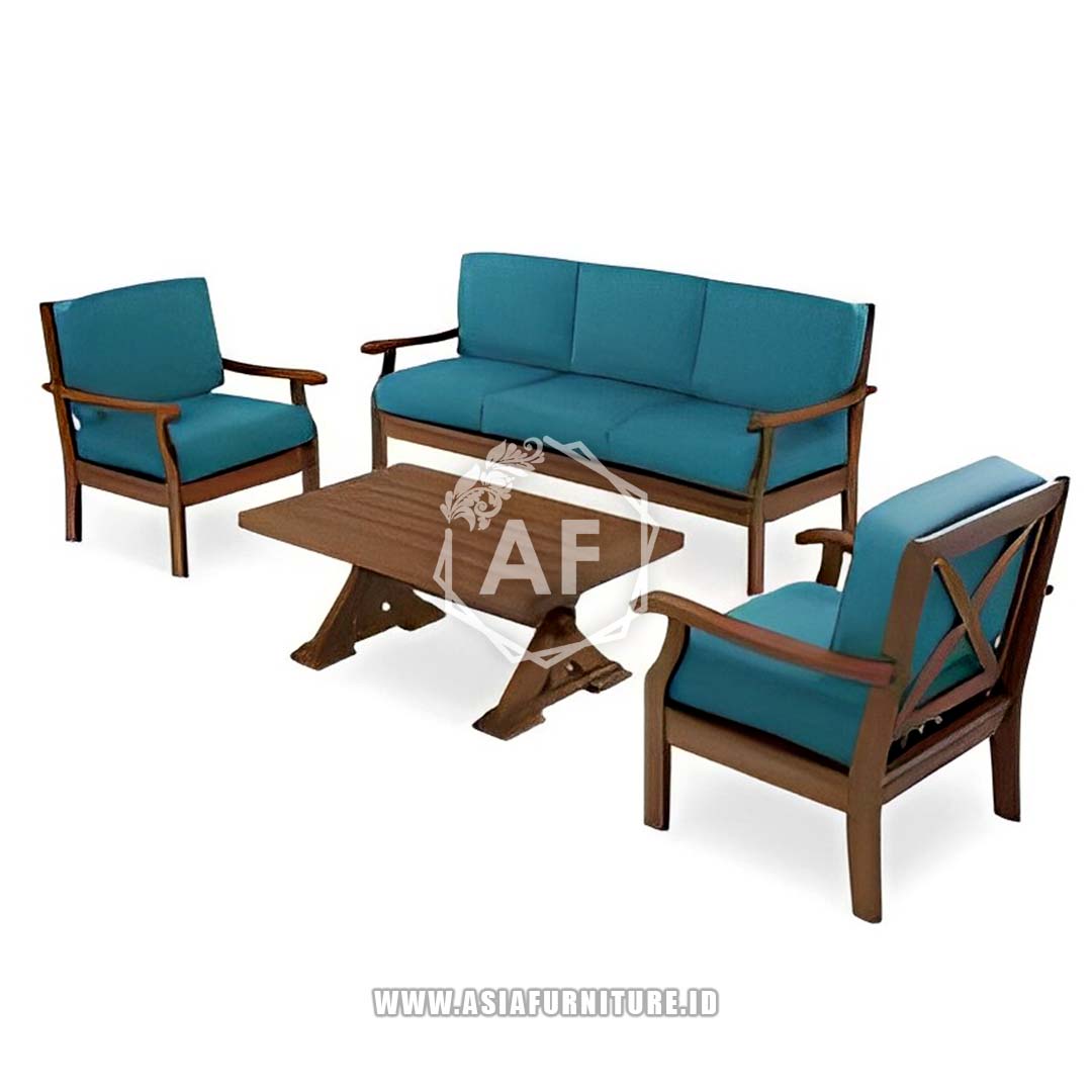 Kursi Tamu Jati Claremont Minimalis 2