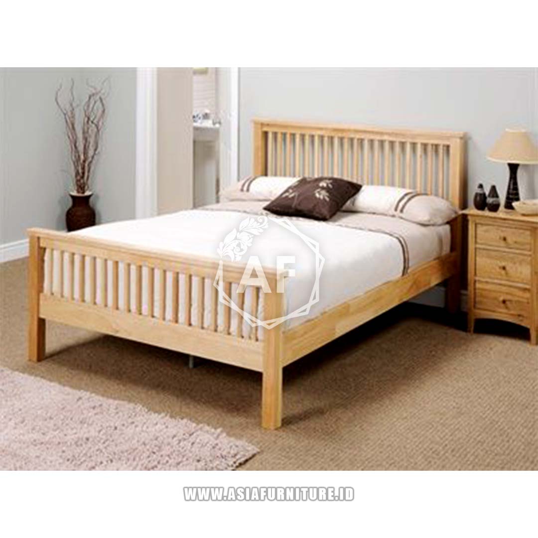 Dipan Jari Jari Headboard Minimalis Jati 2