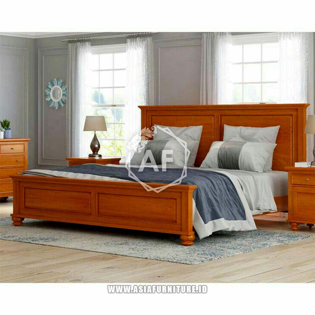 Dipan Minimalis Kayu Jati Super King 2