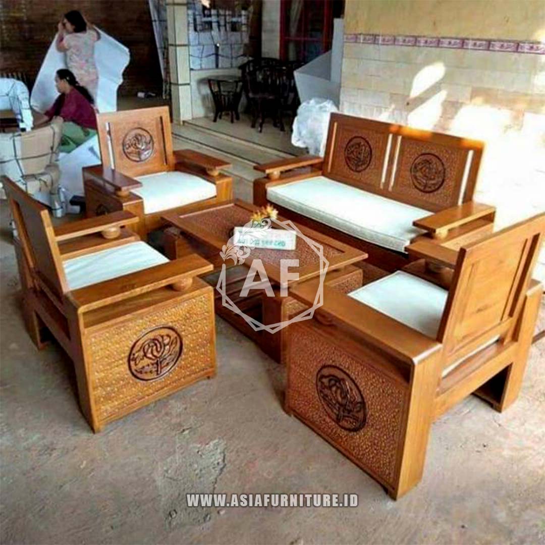 Kursi Tamu Koper Bola Jati 2