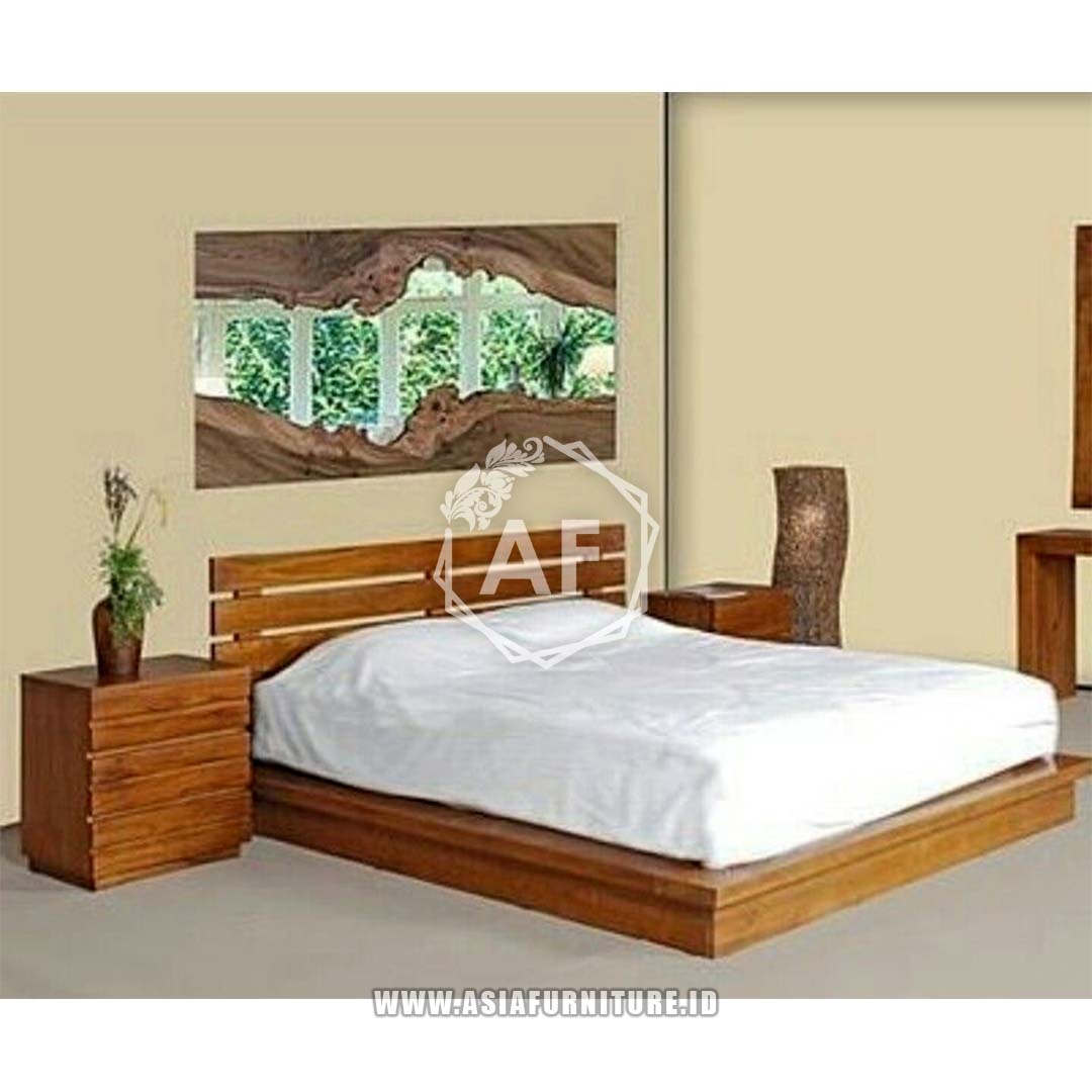 Tempat Tidur Jati Solid Minimalis 2