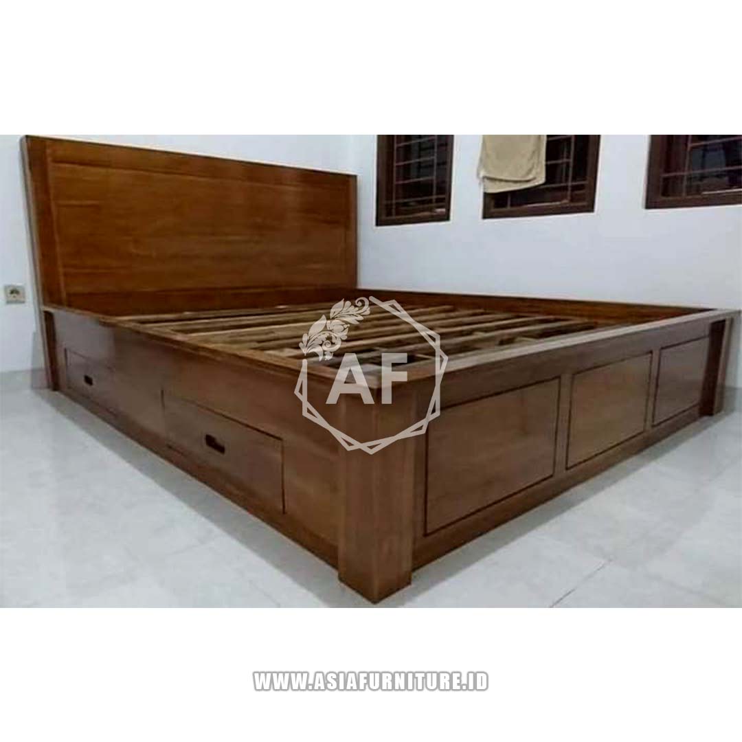 Tempat Tidur Minimalis Jati 2