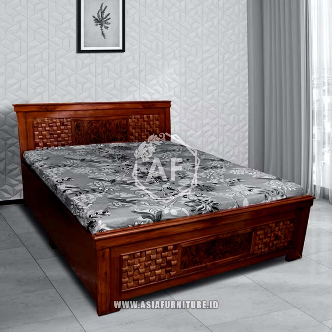 Dipan Kayu Jati Sederhana Minimalis