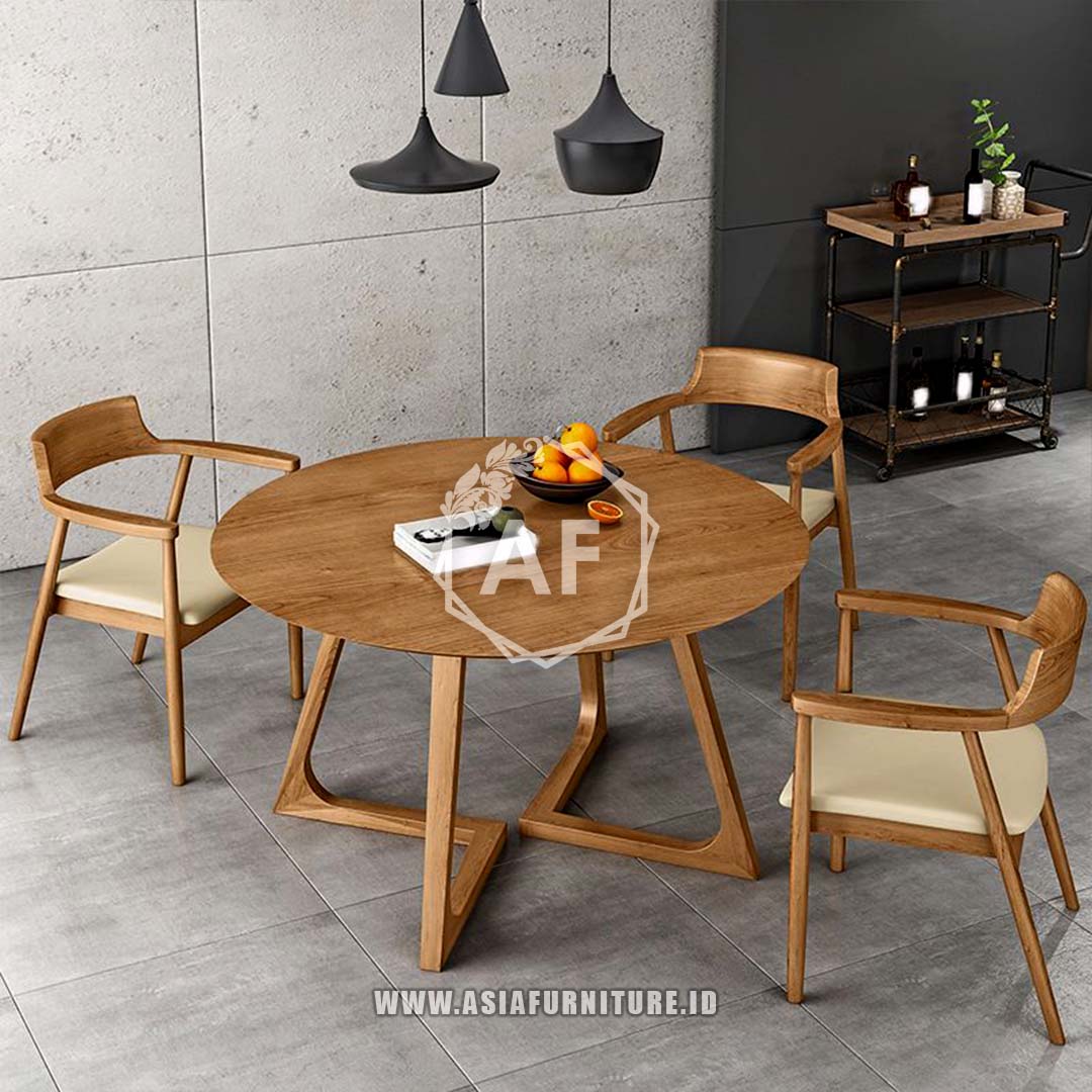 Kursi Cafe Meja Bulat Minimalis 2