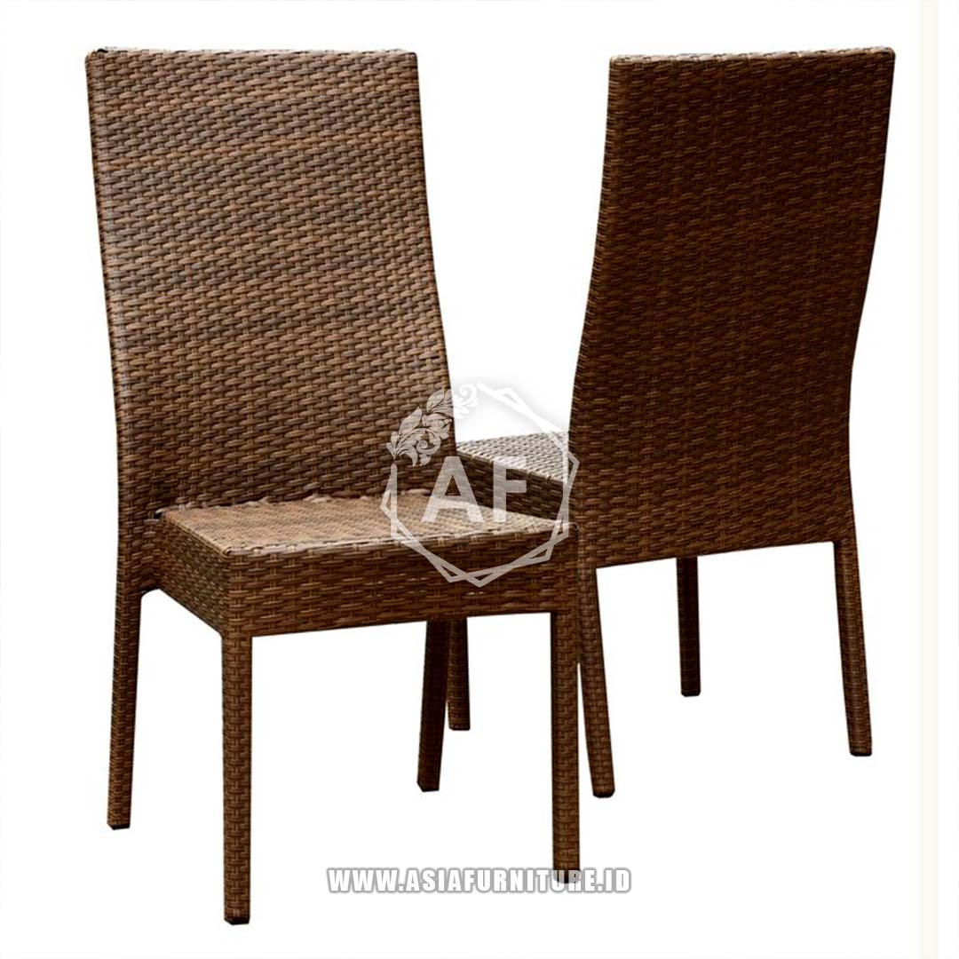 Kursi Cafe Rotan Brown Modern 2