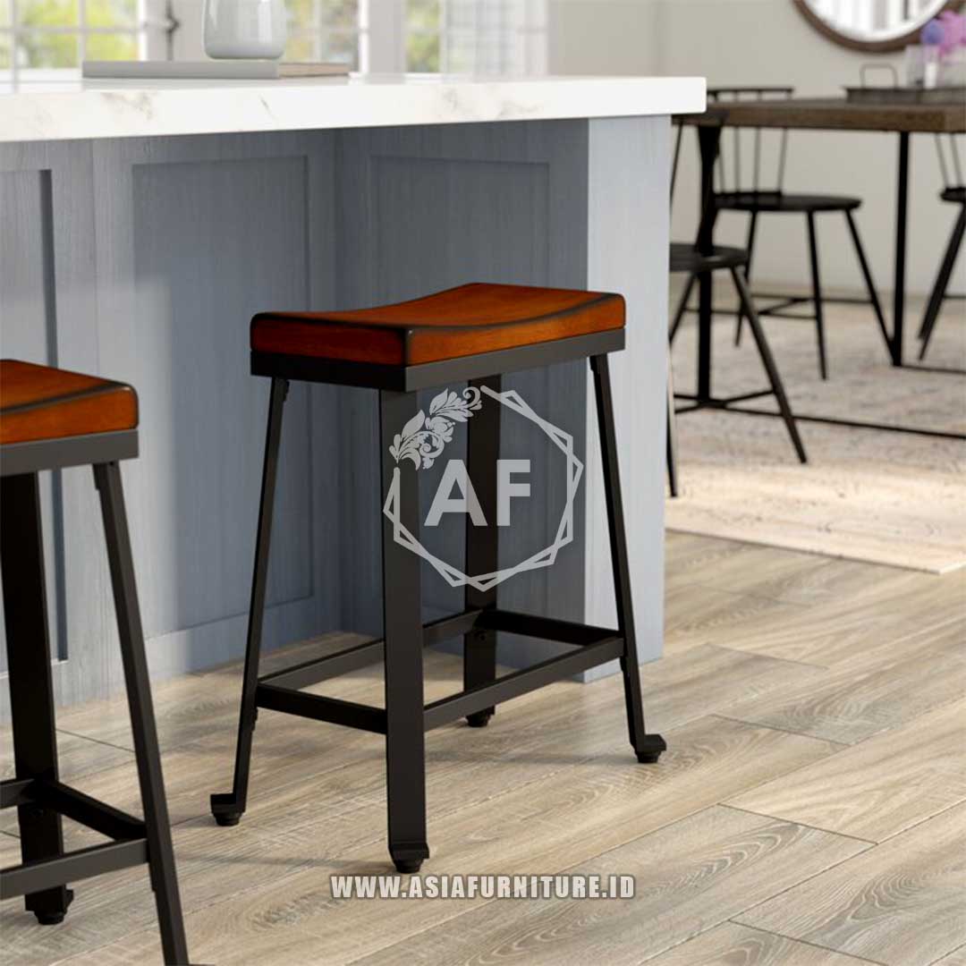 Kursi Bar Bangku Mini Besi - Asia Furniture Living