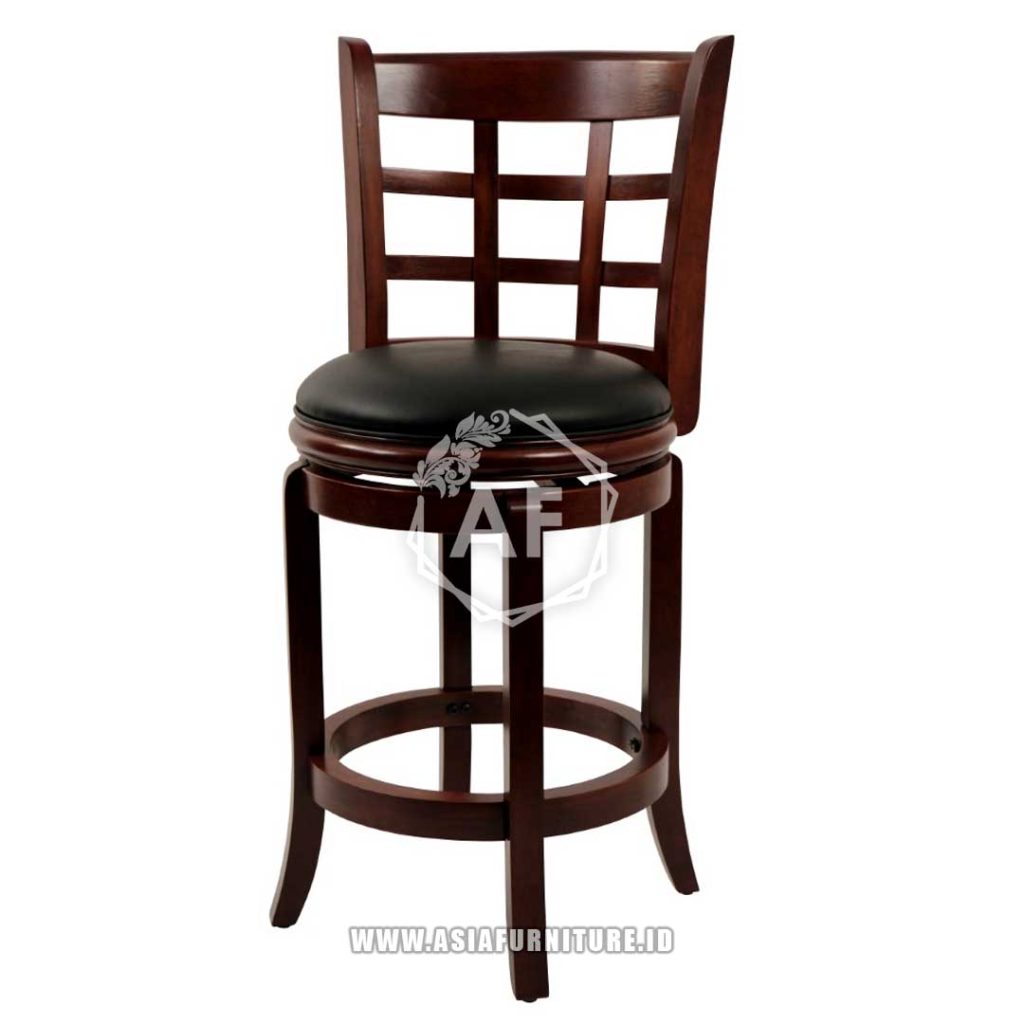 Kursi Bar Putar Elegan Kayu Jati Asia Furniture ID