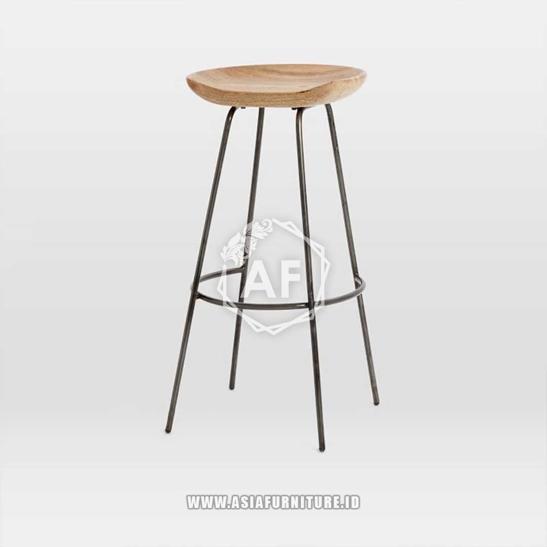 Kursi Bar Tinggi Jati Besi Mewah 2
