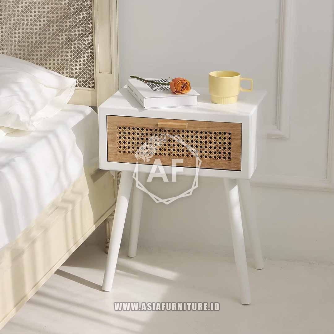 Meja Nakas Modern White 2